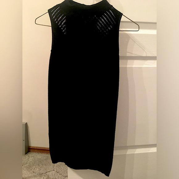 Black Bebe Mini Dress, bandage stretch material, Small - Picture 3 of 5